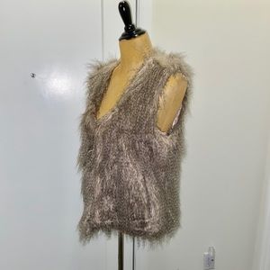 Allen B faux fur vest SZ L